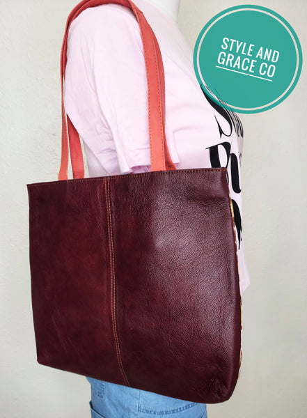 Perry Leather and Hair on Hide Tote Bag - Style & Grace Co