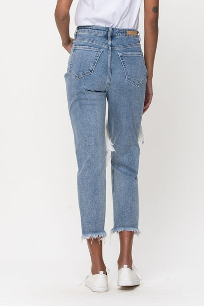 The Becca Distressed Cropped Denim - Style & Grace Co