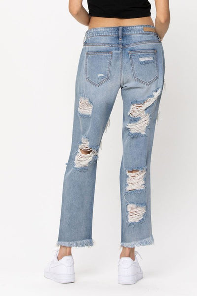 The Hannah Distressed Boyfriend Jean by Cello Jeans - Style & Grace Co