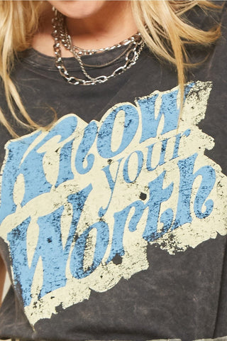 Know Your Worth Tee - Style & Grace Co