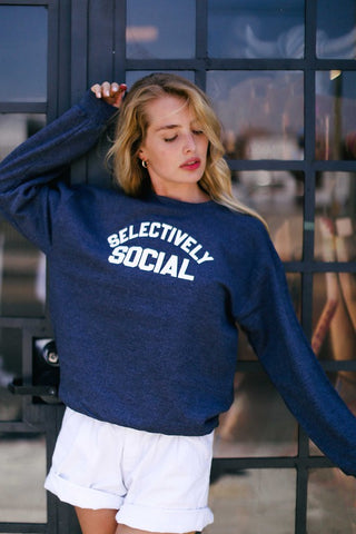 Selectively Social Sweatshirt - Style & Grace Co
