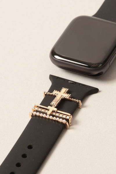 Cross Charm Apple Watch Band - Style & Grace Co
