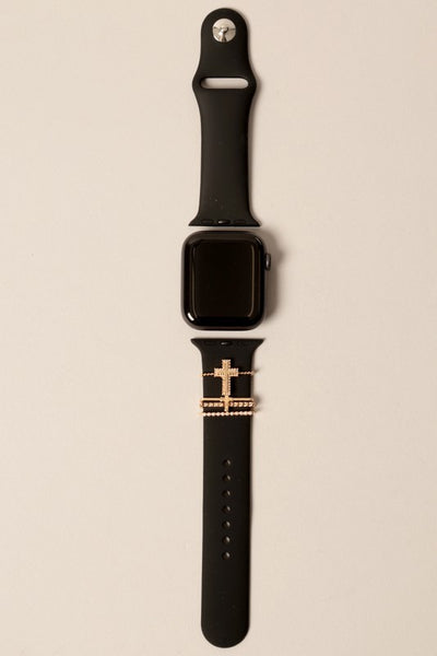 Cross Charm Apple Watch Band - Style & Grace Co