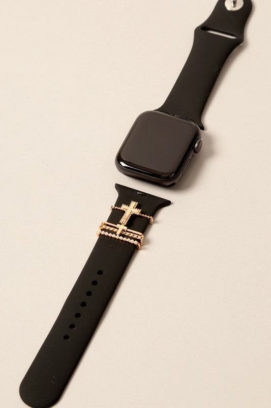 Cross charm apple watchband